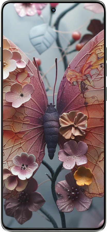 Силиконовый чехол Fairy Butterfly для Motorola Edge 60 Pro 5G - 6048u-4020 изображение 