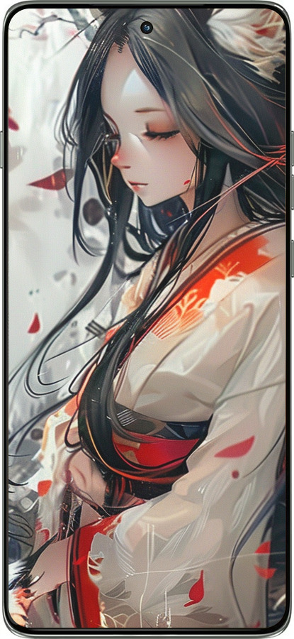 Силиконовый чехол Кицуне для Motorola Edge 60 Pro 5G - 6073u-4020 изображение 