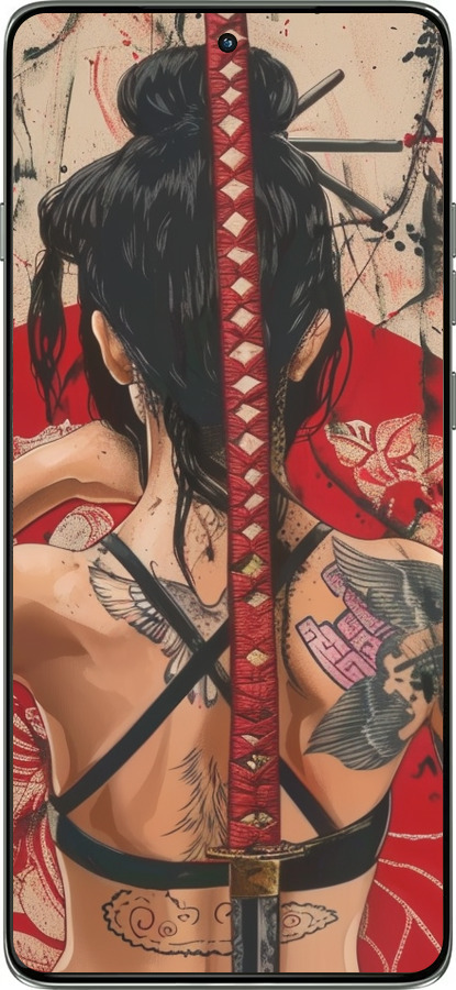 Силиконовый чехол Тайна катаны для Motorola Edge 60 Pro 5G - 6074u-4020 изображение 