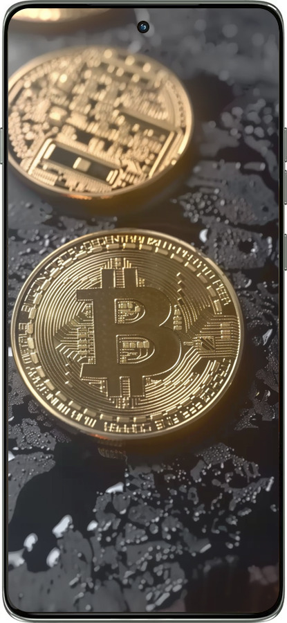 Силиконовый чехол Вулканический Bitcoin для Motorola Edge 60 Pro 5G - 6092u-4020 изображение 