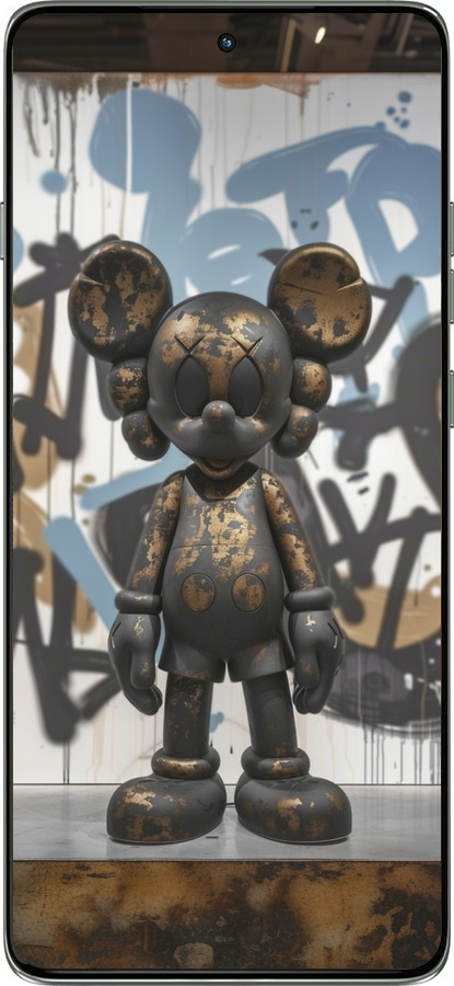 Силиконовый чехол Bronze kaws v2 для Motorola Edge 60 Pro 5G - 6098u-4020 изображение 