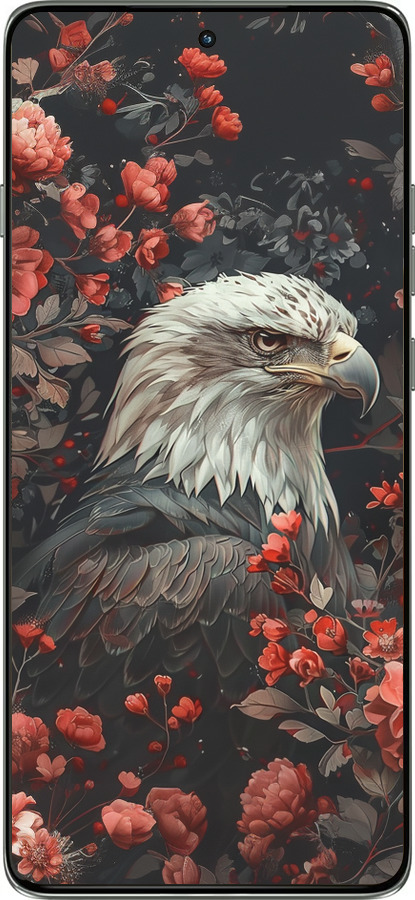 Силиконовый чехол Цветочный страж для Motorola Edge 60 Pro 5G - 6102u-4020 изображение 