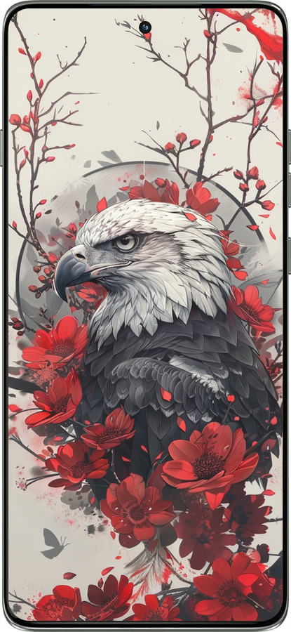 Силиконовый чехол Рубиновый орел для Motorola Edge 60 Pro 5G - 6103u-4020 изображение 