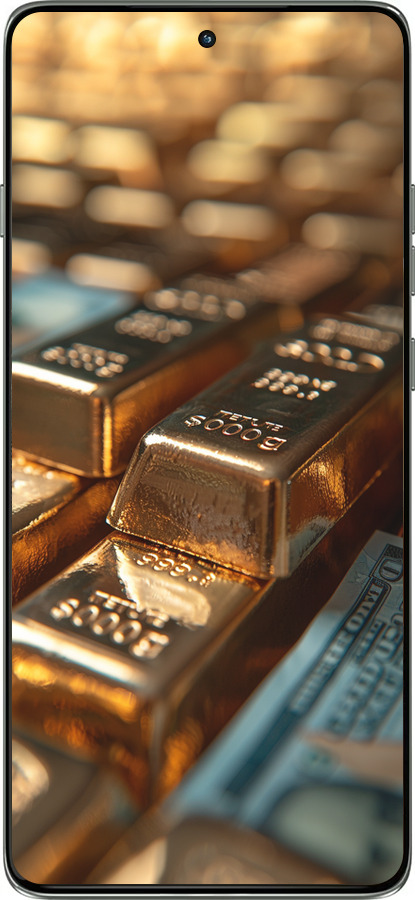 Силиконовый чехол Сияние золота для Motorola Edge 60 Pro 5G - 6104u-4020 изображение 