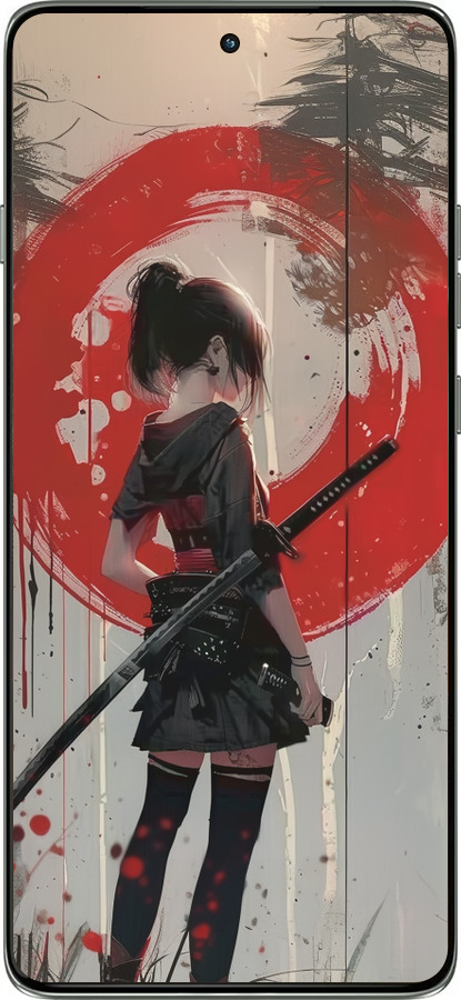 Силиконовый чехол Сумерки воина: Танец с катаной для Motorola Edge 60 Pro 5G - 6123u-4020 изображение 