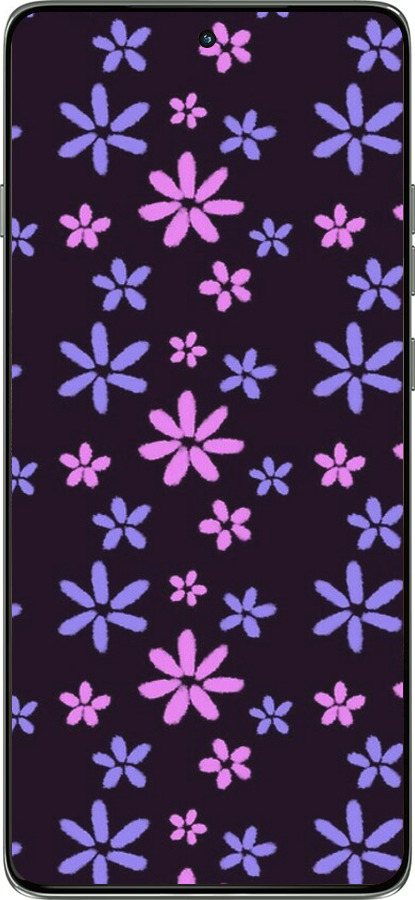 Силиконовый чехол с  цветами для Motorola Edge 60 Pro 5G - 6258u-4020 изображение 