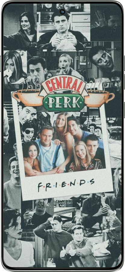 Силиконовый чехол Друзья для Motorola Edge 60 Pro 5G - 6276u-4020 изображение 