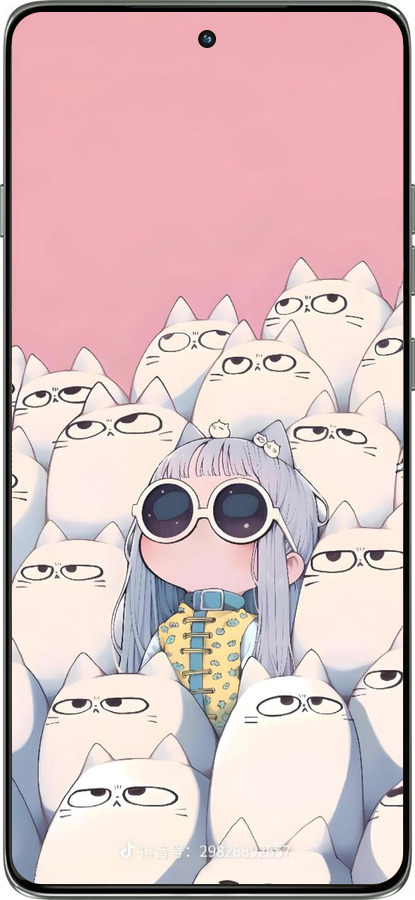 Силіконовий чехол Малышка с котами для Motorola Edge 60 Pro 5G - 6295u-4020 изображение 