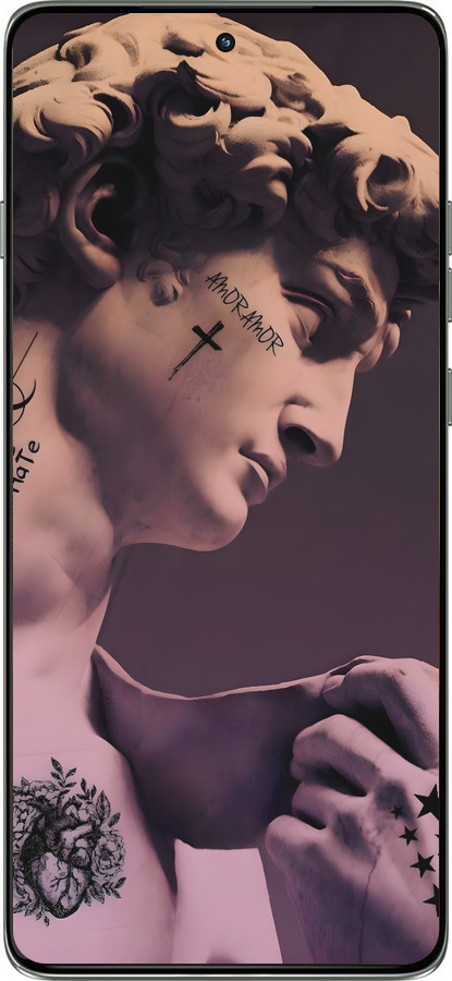 Силиконовый чехол Давид для Motorola Edge 60 Pro 5G - 6302u-4020 изображение 