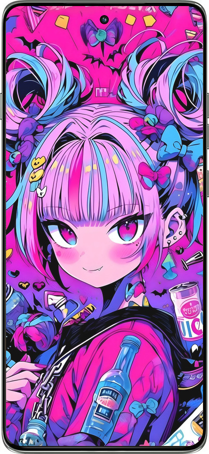 Силиконовый чехол Аниме милаха для Motorola Edge 60 Pro 5G - 6314u-4020 изображение 