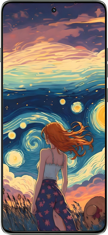 Силіконовий чехол Дівчина Арт для Motorola Edge 60 Pro 5G - 6325u-4020 изображение 