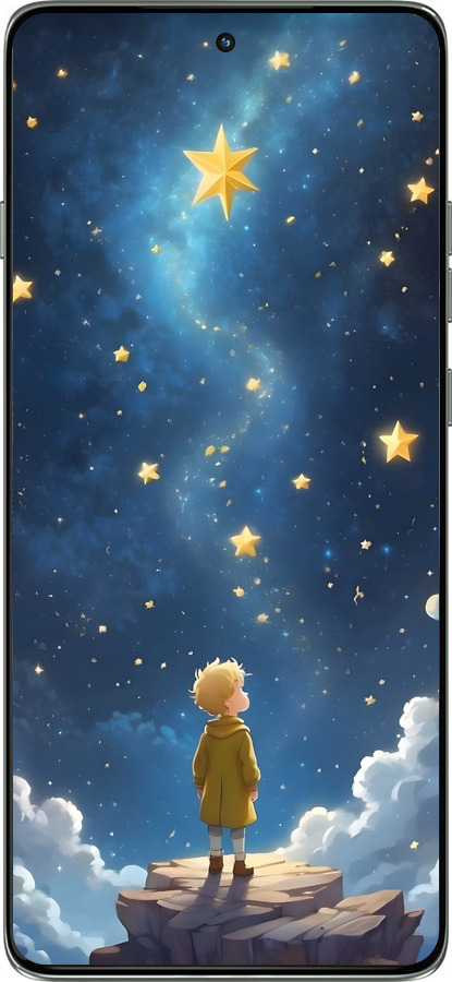 Силиконовый чехол Маленький принц для Motorola Edge 60 Pro 5G - 6326u-4020 изображение 