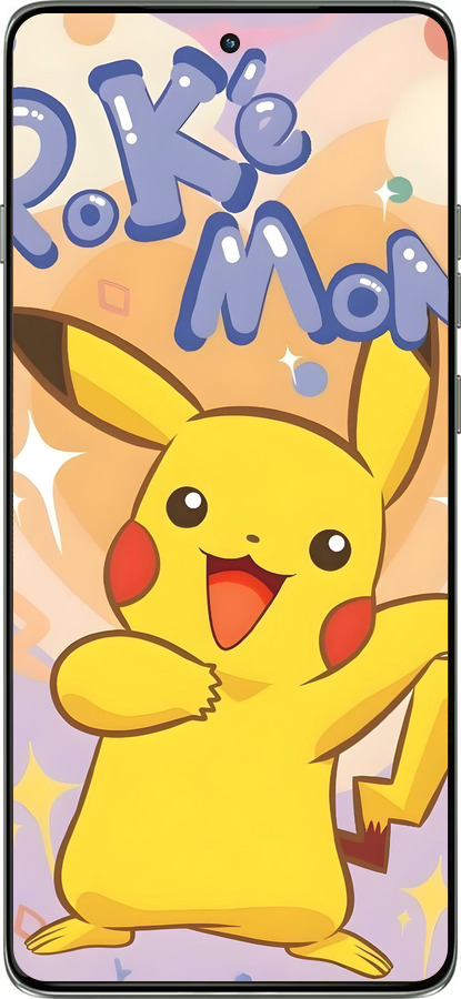 Силіконовий чехол Пикачу для Motorola Edge 60 Pro 5G - 6383u-4020 изображение 