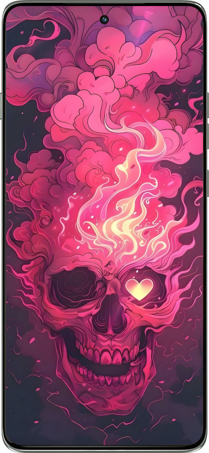 Силиконовый чехол Череп арт для Motorola Edge 60 Pro 5G - 6385u-4020 изображение 