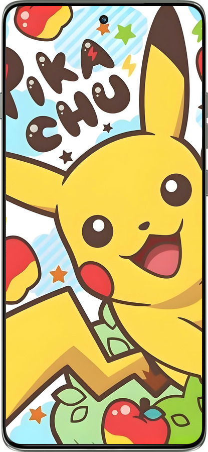Силіконовий чехол Пикачу 2 для Motorola Edge 60 Pro 5G - 6391u-4020 изображение 