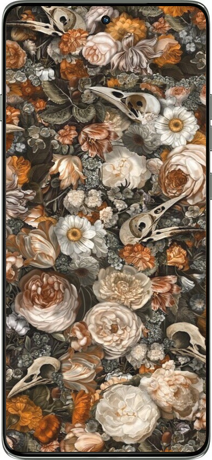 Силиконовый чехол В стиле барокко-мрачный для Motorola Edge 60 Pro 5G - 6404u-4020 изображение 