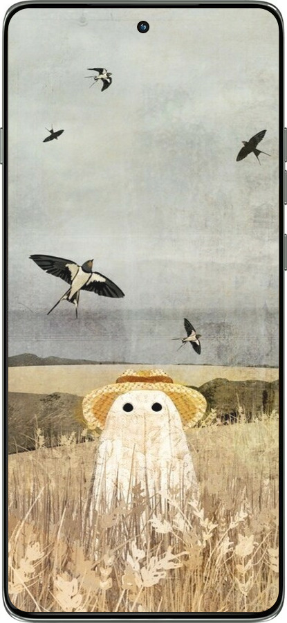 Силиконовый чехол Призрак в поле для Motorola Edge 60 Pro 5G - 6427u-4020 изображение 