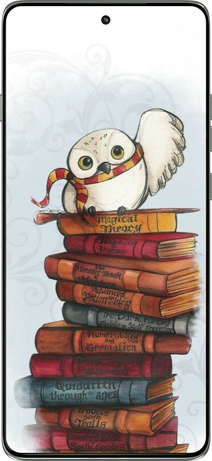 Силиконовый чехол Сова и книги для Motorola Edge 60 Pro 5G - 6436u-4020 изображение 