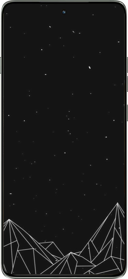 Силиконовый чехол Черно белые абстрактные горы для Motorola Edge 60 Pro 5G - 6437u-4020 изображение 