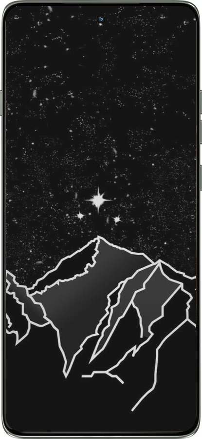 Силиконовый чехол Минималистический горный пейзаж для Motorola Edge 60 Pro 5G - 6438u-4020 изображение 