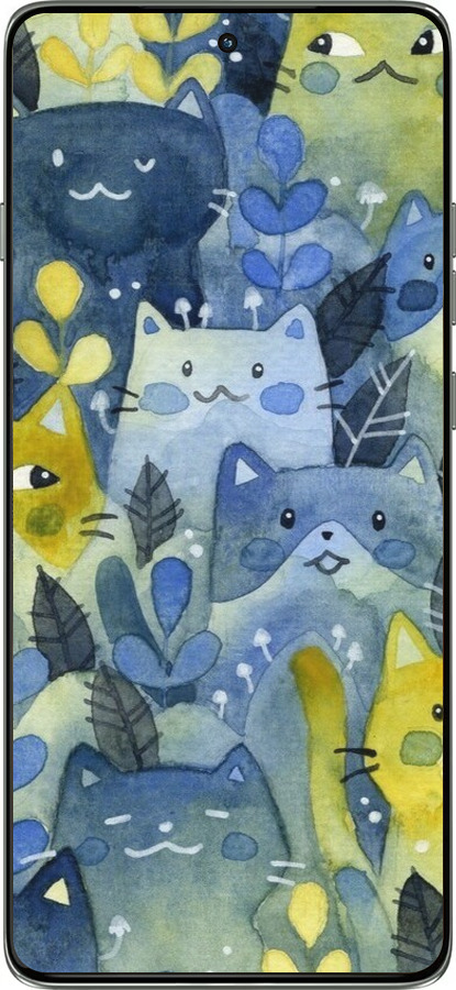 Силиконовый чехол С изображением кошачьего леса для Motorola Edge 60 Pro 5G - 6447u-4020 изображение 