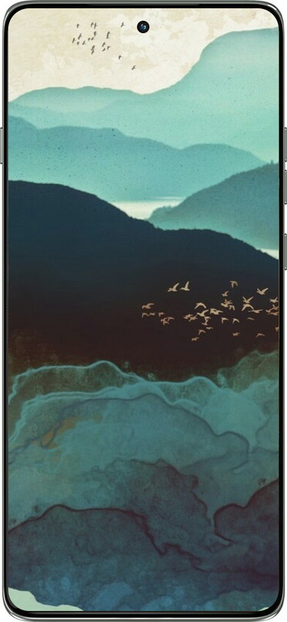 Силиконовый чехол С изображением гор Индиго для Motorola Edge 60 Pro 5G - 6484u-4020 изображение 