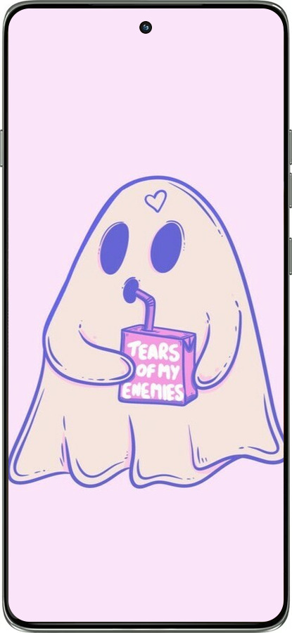 Силиконовый чехол Милый призрак для Motorola Edge 60 Pro 5G - 6507u-4020 изображение 