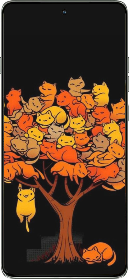 Силиконовый чехол Дерево и котики для Motorola Edge 60 Pro 5G - 6516u-4020 изображение 