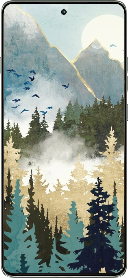 Силиконовый чехол С изображением лесного пейзажа для Motorola Edge 60 Pro 5G - 6548u-4020 изображение 