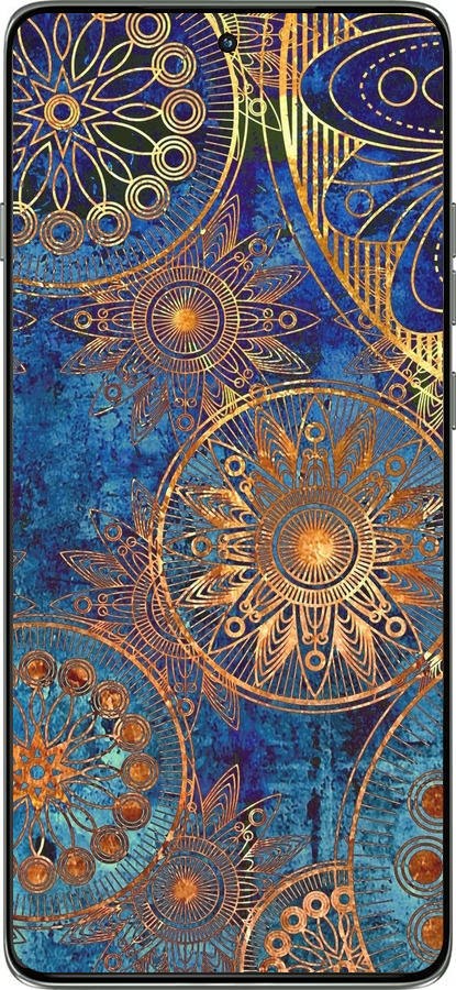 Силіконовий чехол Золотий візерунок для Motorola Edge 60 Pro 5G - 678u-4020 изображение 