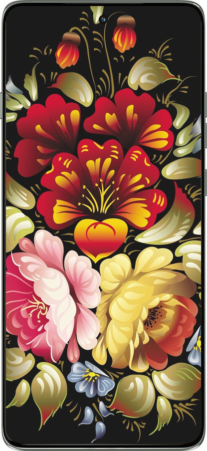 Силиконовый чехол Хохлома 6 для Motorola Edge 60 Pro 5G - 829u-4020 изображение 