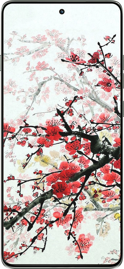 Силиконовый чехол Цветущий куст для Motorola Edge 60 Pro 5G - 831u-4020 изображение 