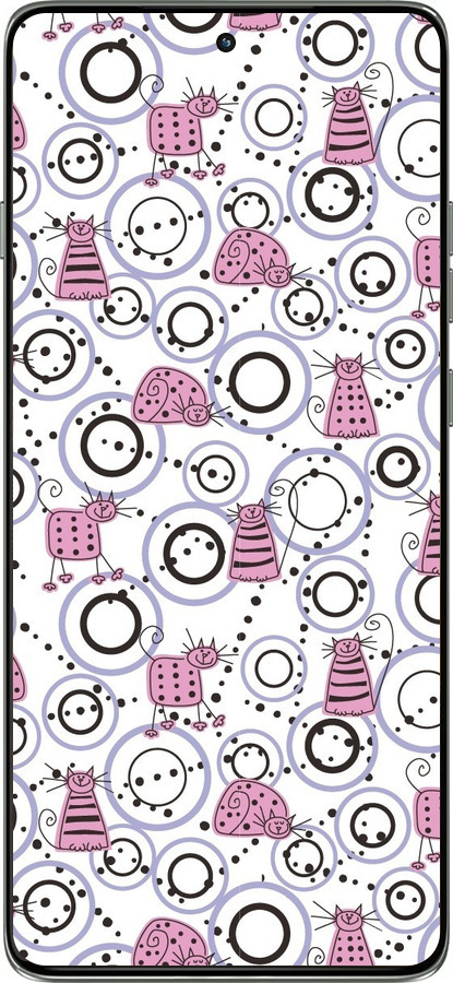 Силиконовый чехол Смешные коты для Motorola Edge 60 Pro 5G - 907u-4020 изображение 