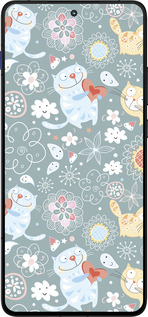 Силиконовый чехол Котята v3 для Motorola EDGE 70 - 1223u-4219 изображение 