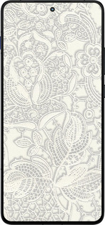 Силиконовый чехол Белое кружево для Motorola EDGE 70 - 4383u-4219 изображение 