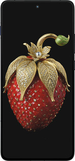 Силиконовый чехол Клубника v3 для Motorola EDGE 70 - 5638u-4219 изображение 