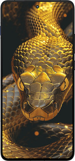Силиконовый чехол Golden snake для Motorola EDGE 70 - 6072u-4219 изображение 