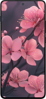 Силиконовый чехол Пурпурная сакура для Motorola EDGE 70 - 6075u-4219 изображение 