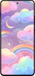 Силіконовий чехол Хмари та веселка для Motorola EDGE 70 - 6312u-4219 изображение 
