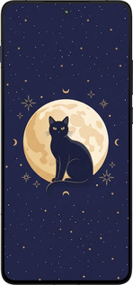 Силиконовый чехол Cute Cat Celestial/Witchy для Motorola EDGE 70 - 6787u-4219 изображение 