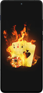 Силиконовый чехол Горящие карты для Motorola EDGE 70 - 839u-4219 изображение 