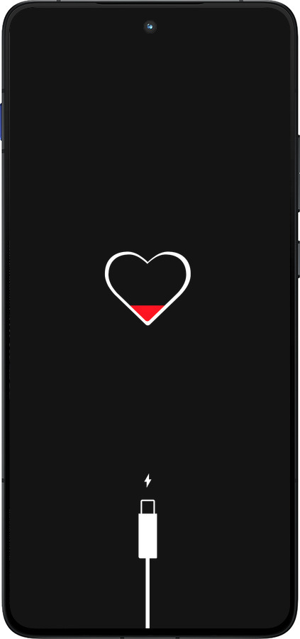 Силиконовый чехол Подзарядка сердца для Motorola EDGE 70 - 4274u-4219 изображение 