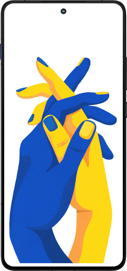 Силиконовый чехол Stand With Ukraine для Motorola EDGE 70 - 5255u-4219 изображение 