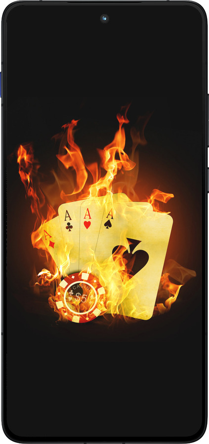 Силиконовый чехол Горящие карты для Motorola EDGE 70 - 839u-4219 изображение 