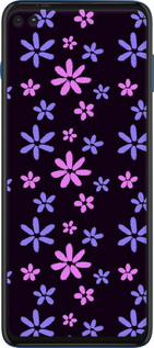 Силіконовий чехол з квітами для Motorola Edge S - 6258u-2860 изображение 