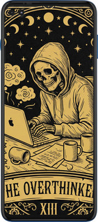 Силіконовий чехол The Overthinker для Motorola G100 - 6774u-2359 изображение 