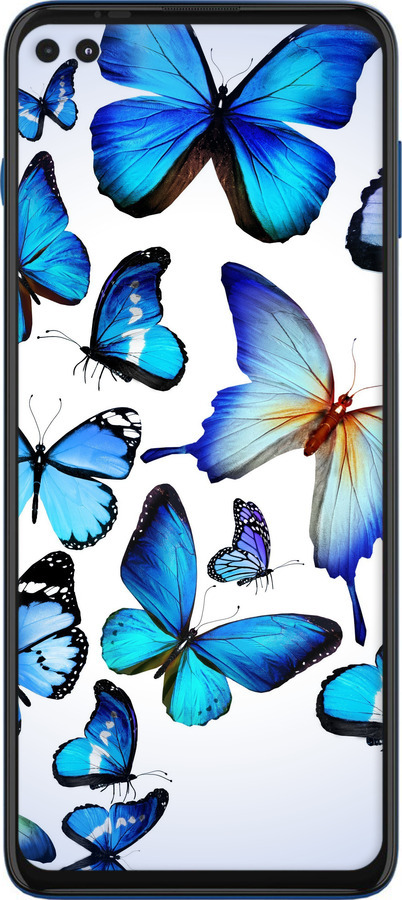 Силиконовый чехол Бабочки для Motorola Edge S - 6023u-2860 изображение 