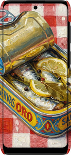 3D пластиковый матовый чехол Vintage Sardine Tin Phone для Motorola G22 - 6772m-2681 изображение 