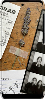 3D пластиковый матовый чехол Aesthetic Scrapbook Collage для Motorola G22 - 6773m-2681 изображение 