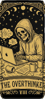 3D пластиковый матовый чехол The Overthinker для Motorola G22 - 6774m-2681 изображение 